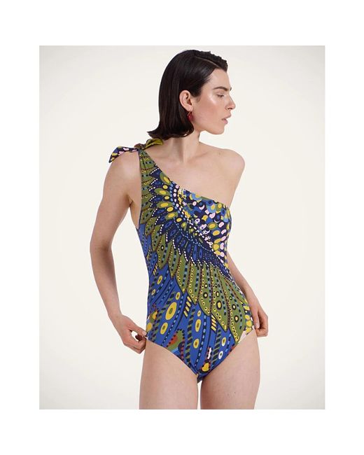 LaDoubleJ Badmode ,Veelkleurig ,Goddess Suit in het Blue