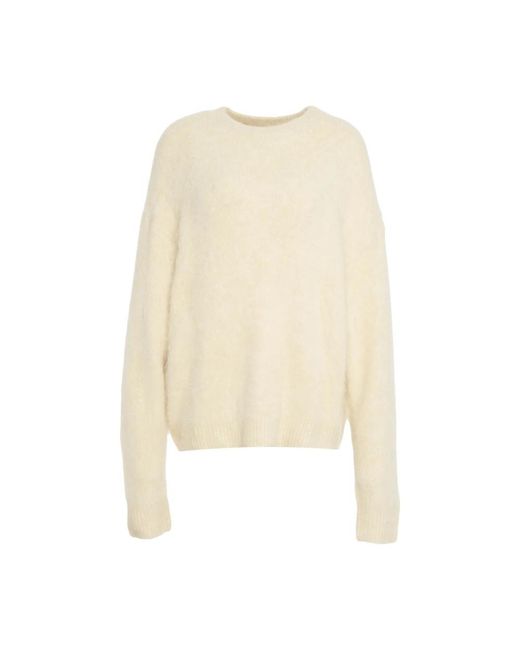 CYCLE Natural Alpaka-Mix-Pullover Bianco Aw25