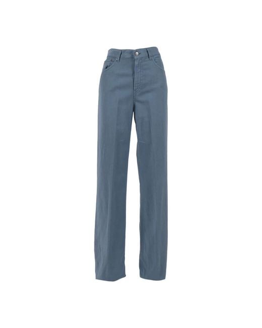 Dondup Blue Wide Trousers