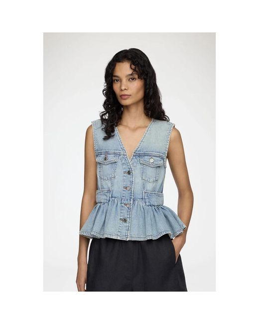 Vests Ganni de color Blue
