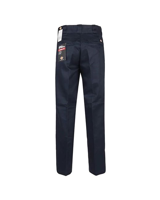 Dickies Broeken ,Blauw ,Katoen Blauwe Werkkatoenen Broek in het Blue voor heren