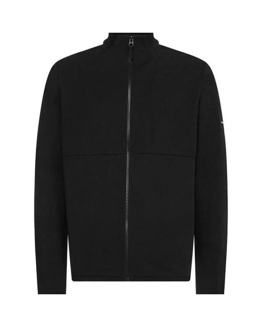 Calvin Klein Zip Logo Jacket in het Black voor heren