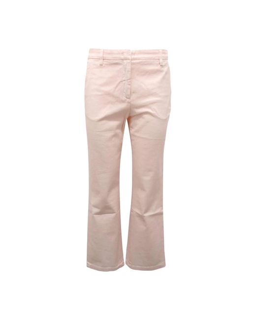 Department 5 Pink Cropped Trousers