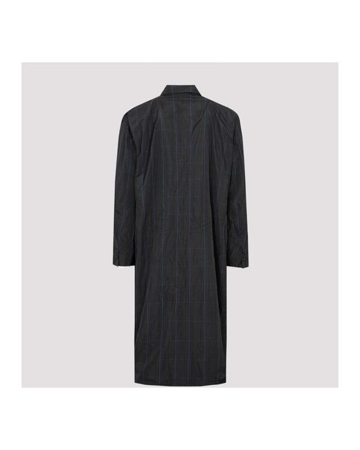Balenciaga Black Single-Breasted Coats for men