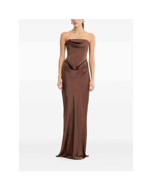 ROTATE BIRGER CHRISTENSEN Brown Gowns