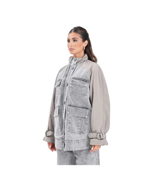 ARMANI EXCHANGE Gray Denim Jackets