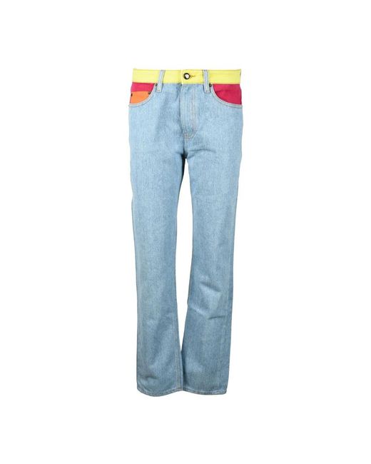 Semicouture Blue Straight Fit Jeans