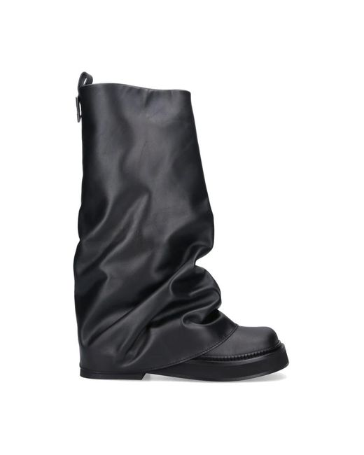 The Attico Black High Boots