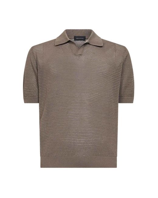 Tagliatore Gray Polo Shirts for men
