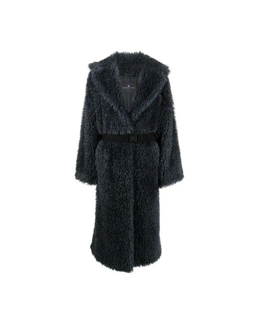 Ermanno Scervino Black Belted Coats