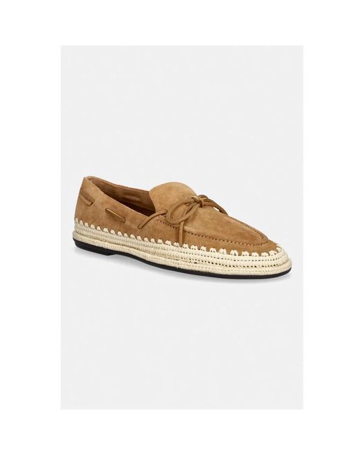Tory Burch Natural Wildleder-Espadrilles