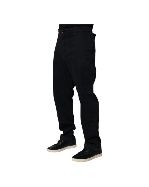 Harmont & Blaine Black Slim-Fit Trousers for men