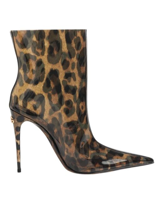 Dolce & Gabbana Brown Heeled Boots