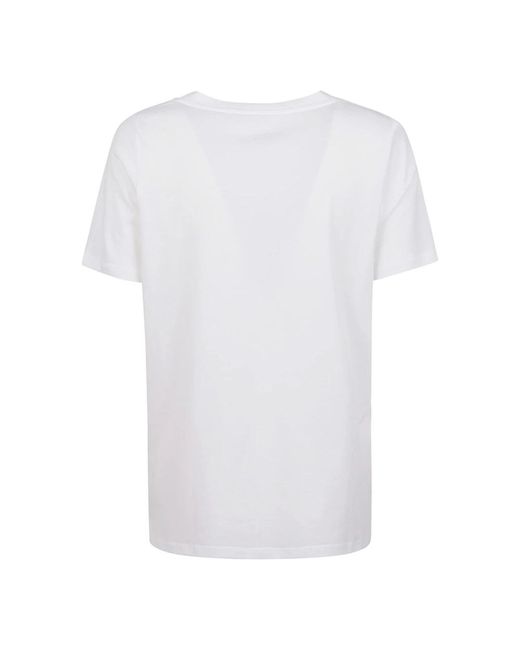 Majestic Filatures White Weiße lyocell baumwolle t-shirts polos