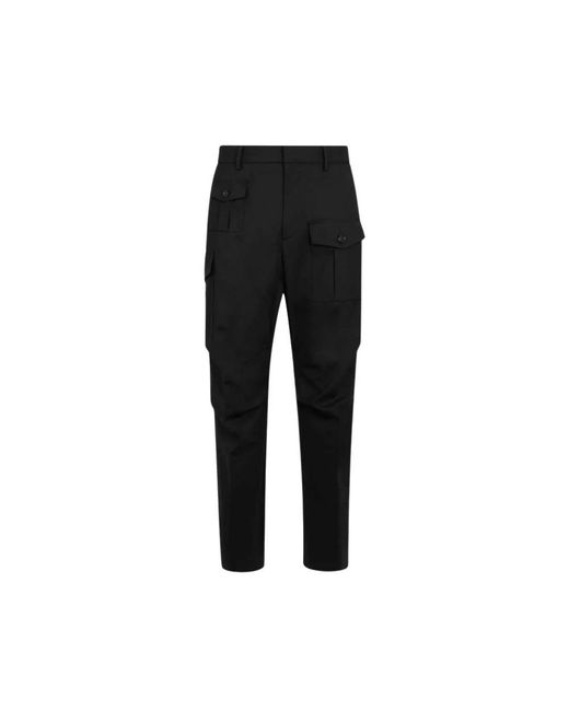 DSquared² Black Slim-Fit Trousers for men