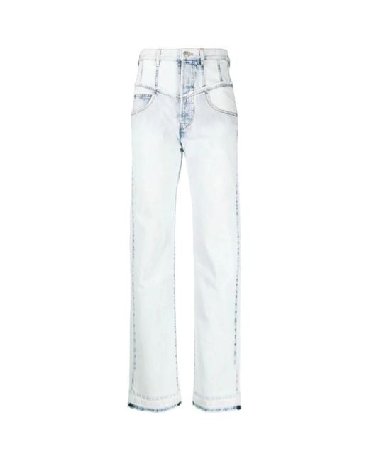 Isabel Marant Blue Wide Jeans