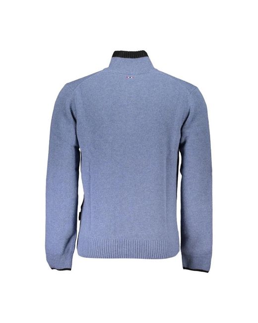 Napapijri Blue Turtlenecks for men