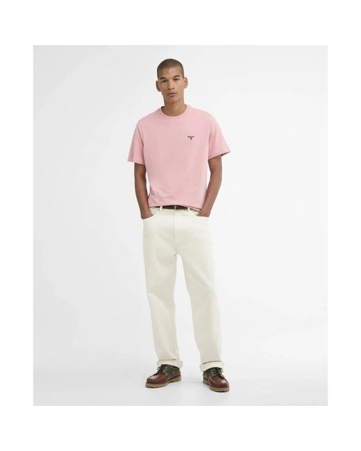 Barbour Pink T-Shirts for men