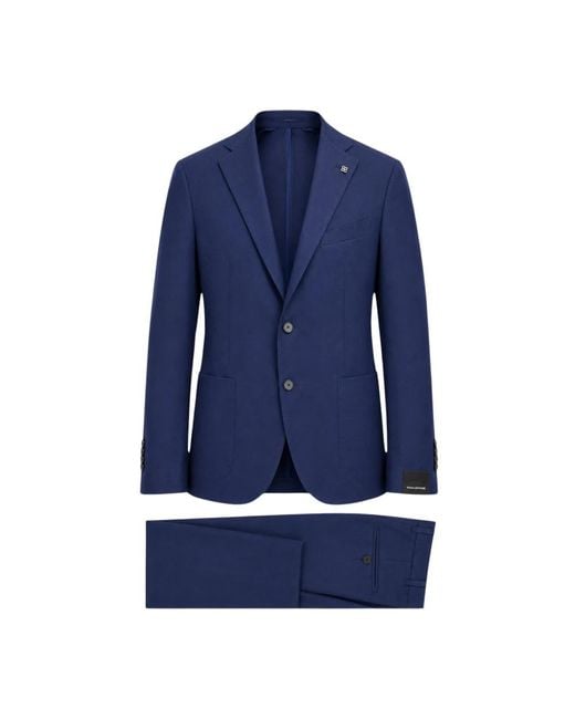 Tagliatore Blue Single Breasted Suits for men