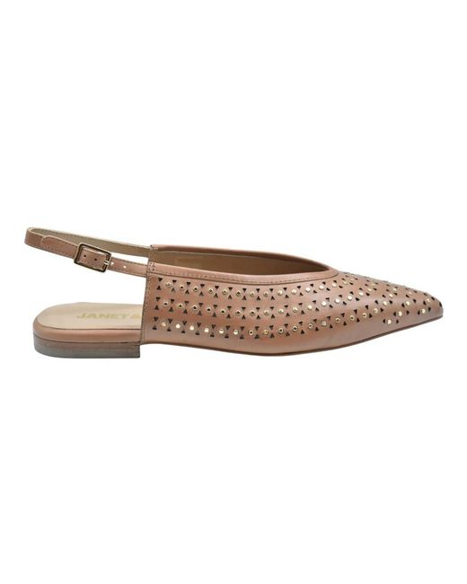 Janet & Janet Brown Ballerina Shoes