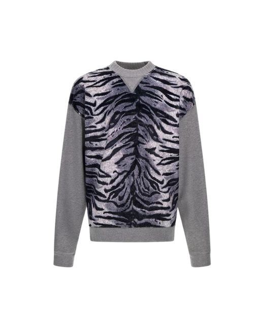 Roberto Cavalli Blue Round-Neck Knitwear for men