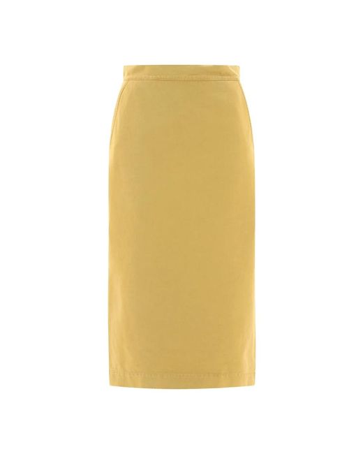 Midi skirts Max Mara de color Yellow