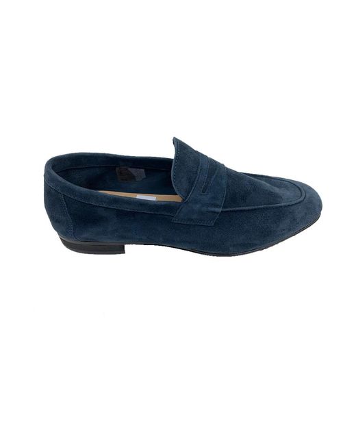 Antica Cuoieria Blue Loafers for men