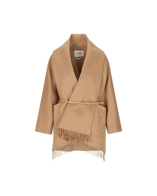 Max Mara Natural Belted Coats