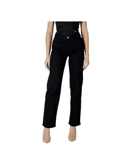 Ichi Black Straight Jeans