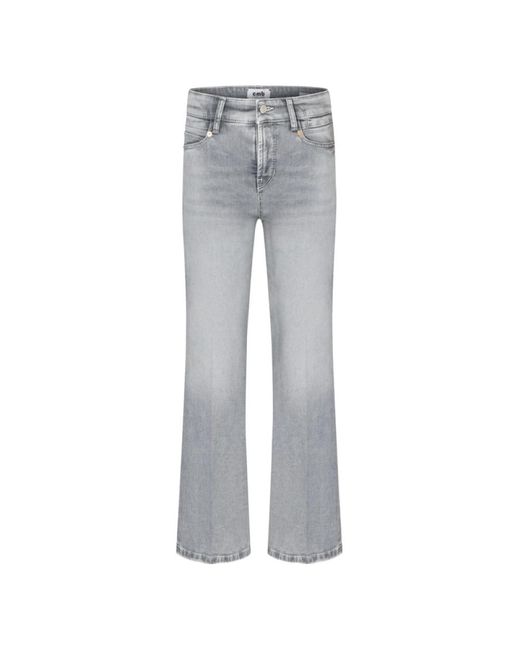 Cambio Gray Boot-Cut Jeans