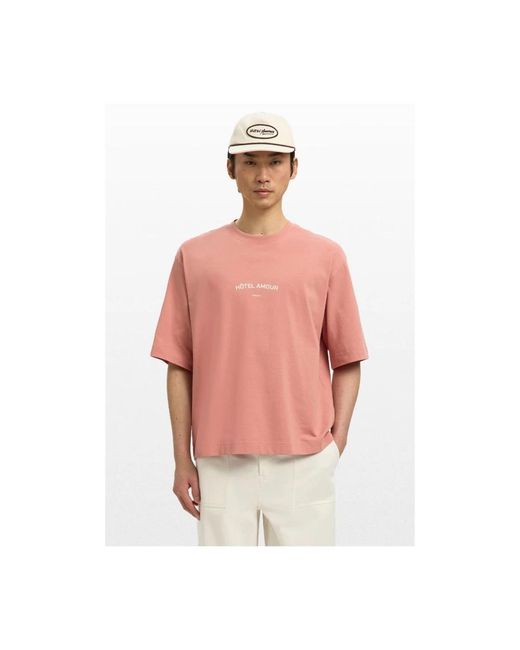 SELECTED T-Shirts in het Pink voor heren