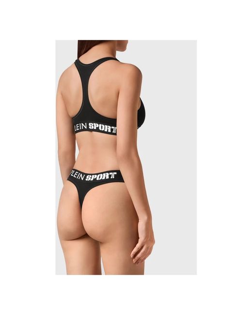 Philipp Plein Fitness ,Zwart ,Katoen Jogging Ondergoed Set in het Black