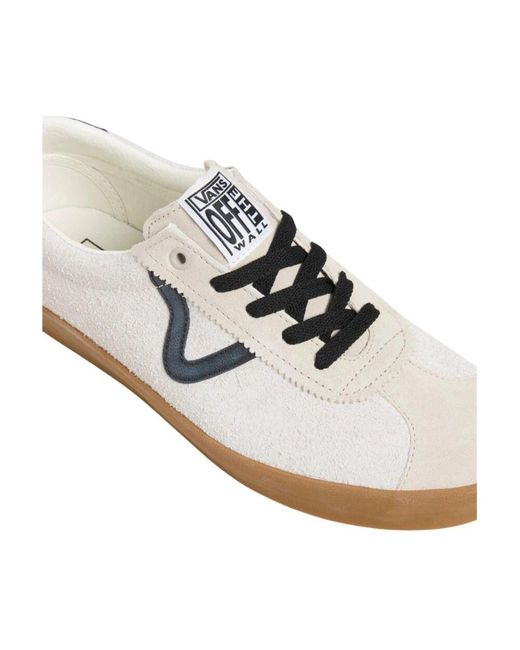 Vans White Textile Sportliche Sneakers Für Frauen