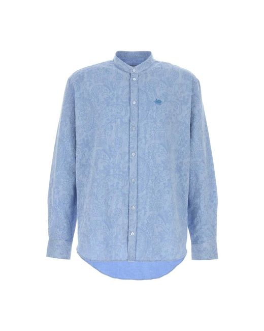 Etro Blue Casual Shirts for men