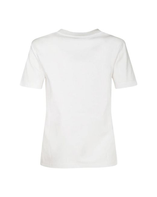 Lanvin Tops ,Wit ,Katoen Stijlvolle T-Shirts En Polo's in het White