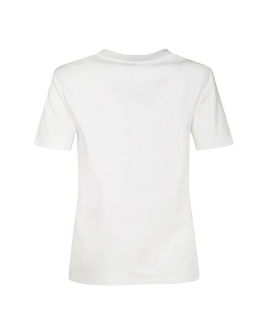 Lanvin Tops ,Wit ,Katoen Stijlvolle T-Shirts En Polo's in het White