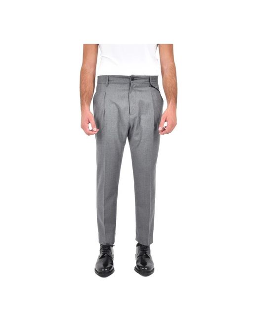 Low Brand Gray Suit Trousers for men