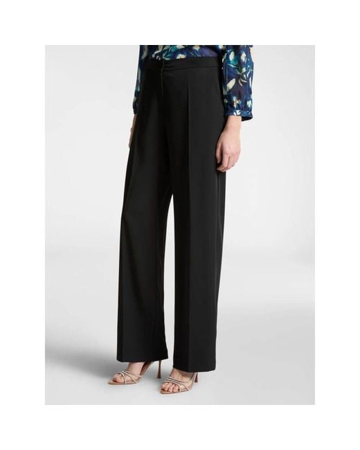 Straight Trousers Elena Miro en coloris Black