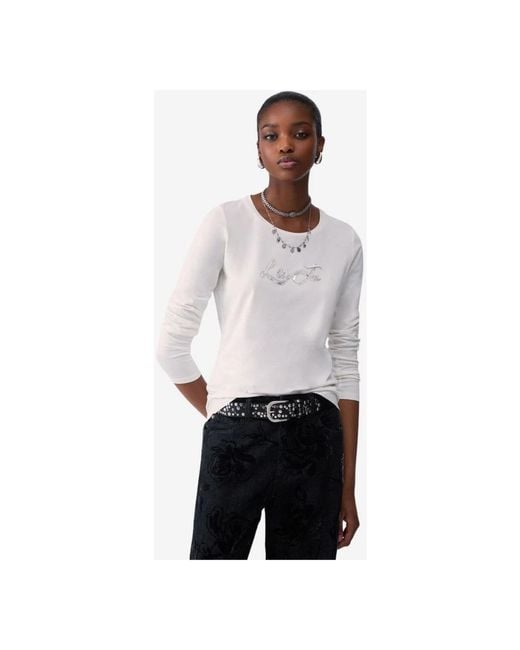 Liu Jo White Long Sleeve T-Shirts