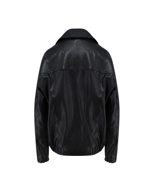 Semicouture Black Leather Jackets
