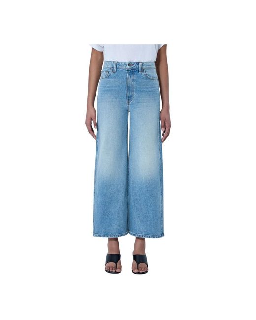 Khaite Blue Wide Jeans