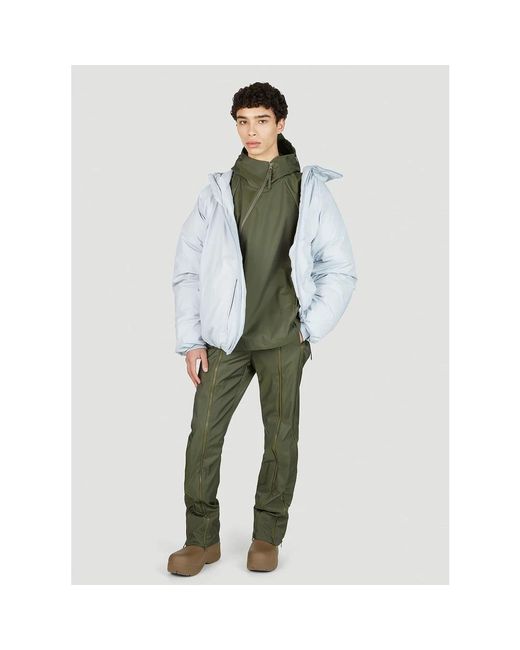 Post Archive Faction PAF Green Straight Trousers for men
