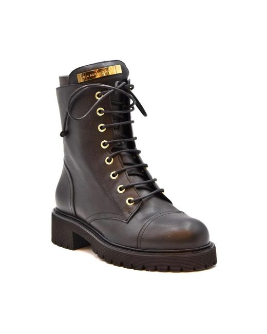 Giuseppe Zanotti Brown Lace-Up Boots