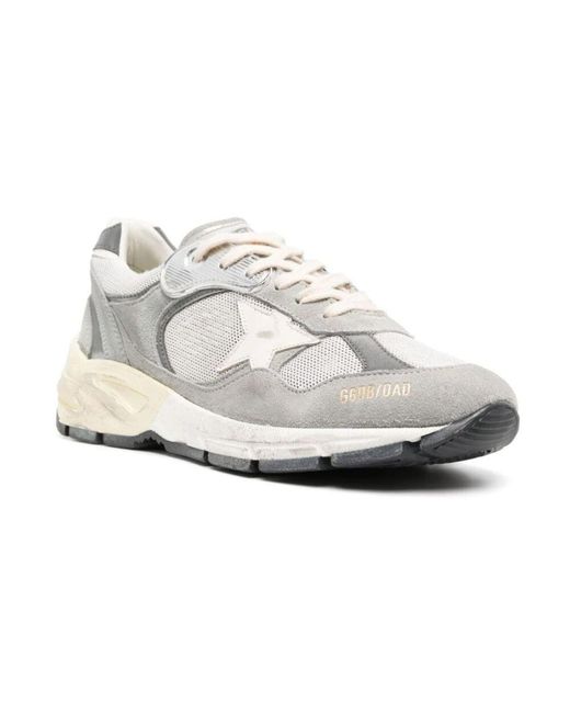 Golden Goose Deluxe Brand White Mesh dad-star sneaker mit stern-patch