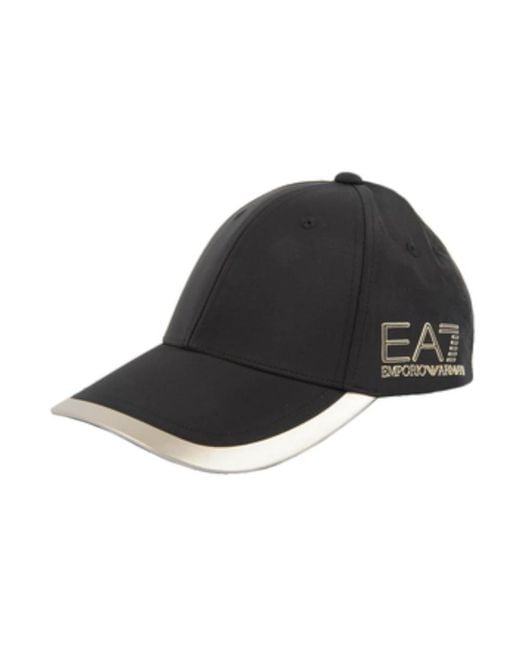 EA7 Black Hats & Caps for men
