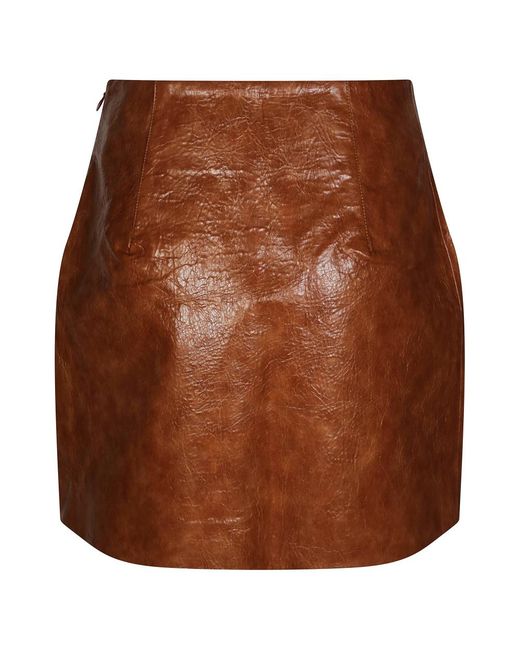 ANDAMANE Brown Short Skirts