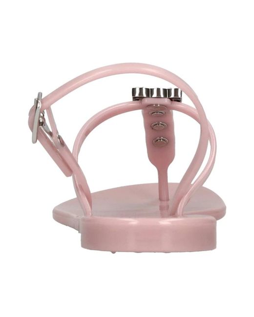 Casadei Pink Flat Sandals