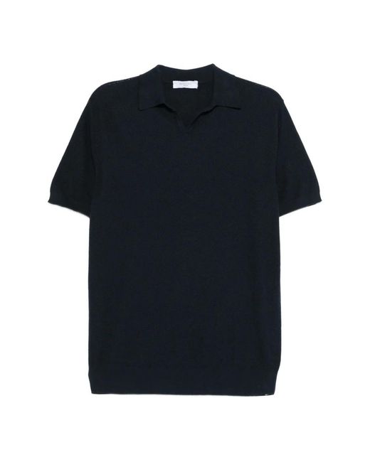 Boglioli Black Polo Shirts for men