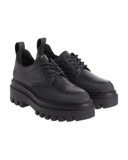 Calvin Klein Black Laced Shoes