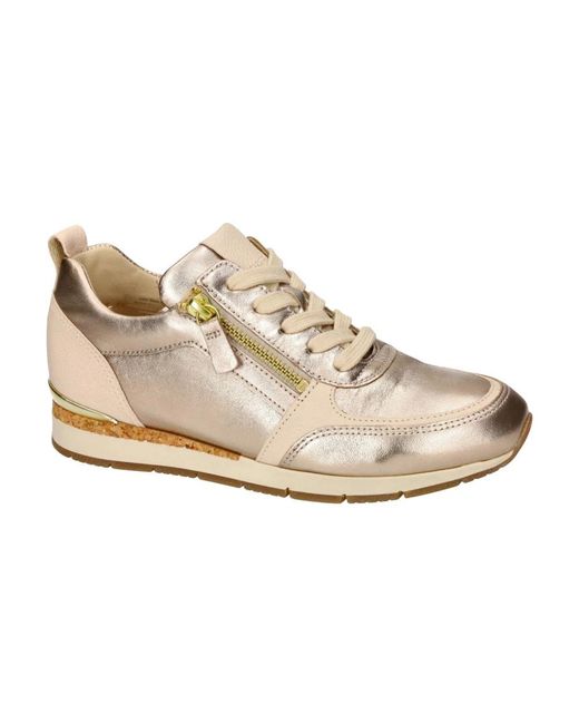 Gabor White Satin Metallic